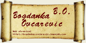 Bogdanka Ovčarević vizit kartica